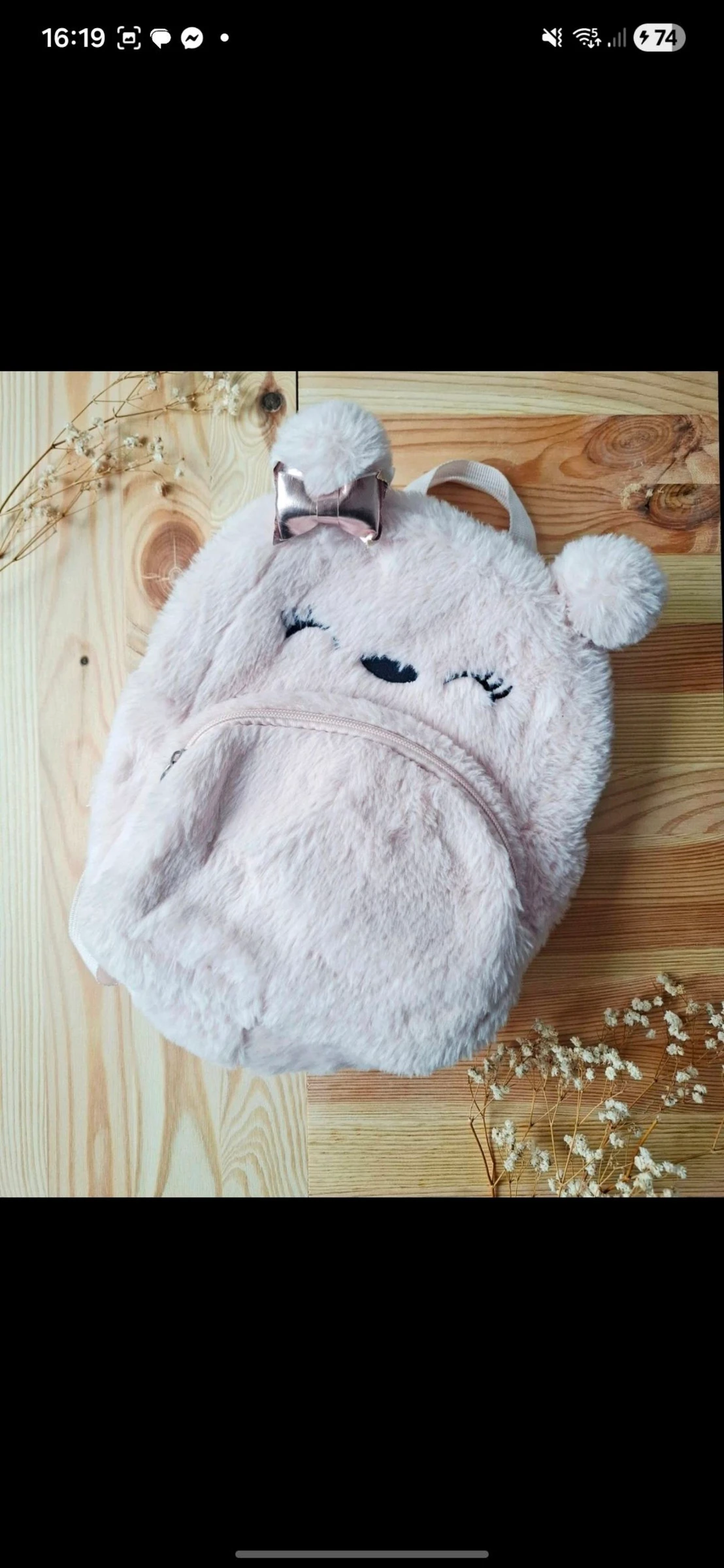 🧸 Petit sac cartable maternelle ourson en peluche – ultra girly – parfait pour la rentrée ✨
